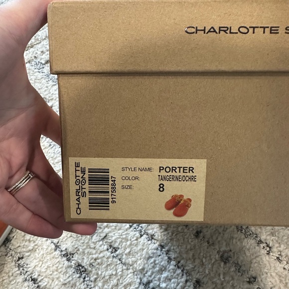 Charlotte Stone Size 8 Orange Porter - Picture 3 of 4